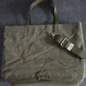 London Fog Olive Tote with Detachable Strap